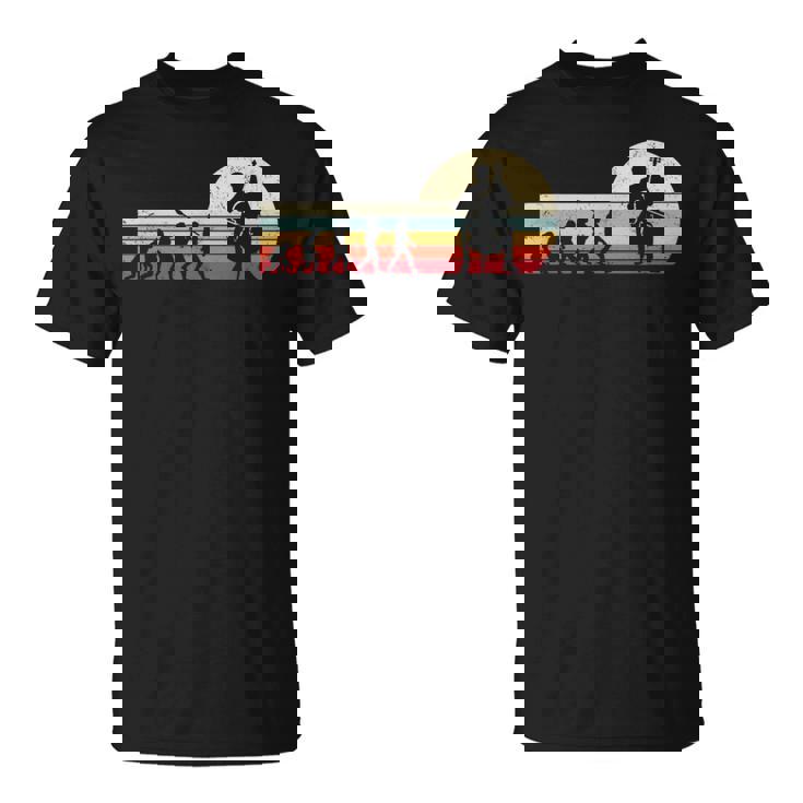 レトロなヴィンテージ チェロラバー 人間の進化 チェロ。 Tシャツ