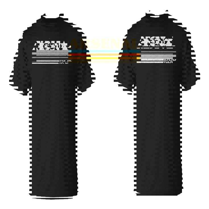 レトロストライプアーセナル。 Tシャツ