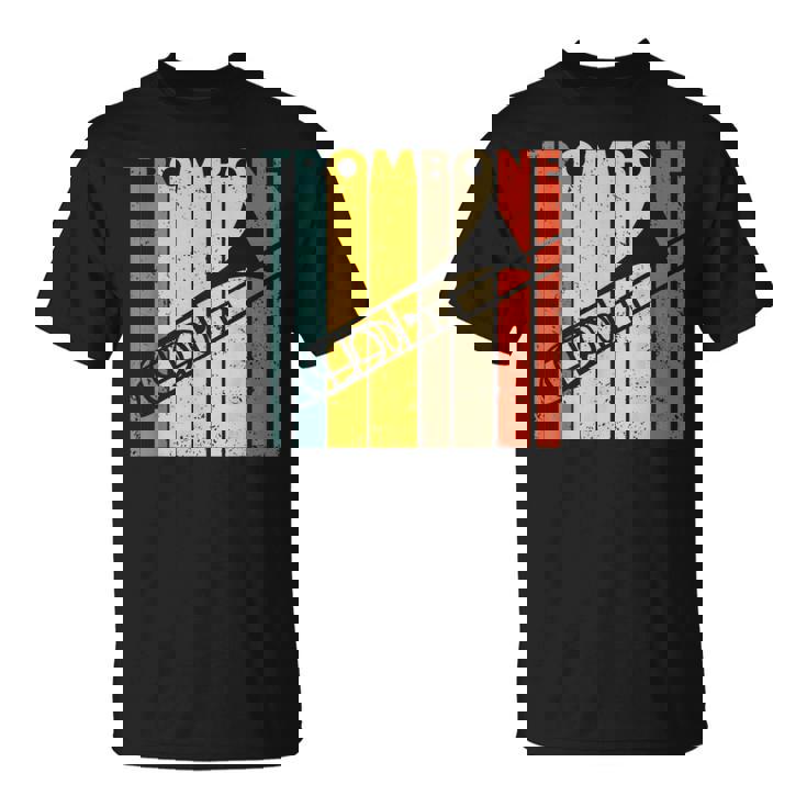 レトロトロンボーン I 吹奏楽部 I ミュージシャン I トロンボーン Tシャツ