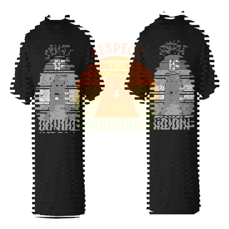 レトロリスペクトザグラウンドホッグハッピーグラウンドホッグデー2025 Tシャツ