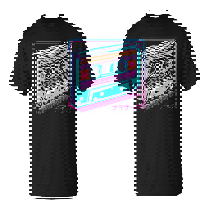レトロヴェイパーウェイブカセット ロフィ アニメ 日本の美学 Tシャツ