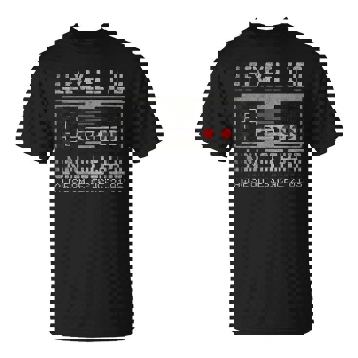 レベル 10 アンロック 10歳の誕生日 10歳のビデオゲーマー 男の子 Tシャツ