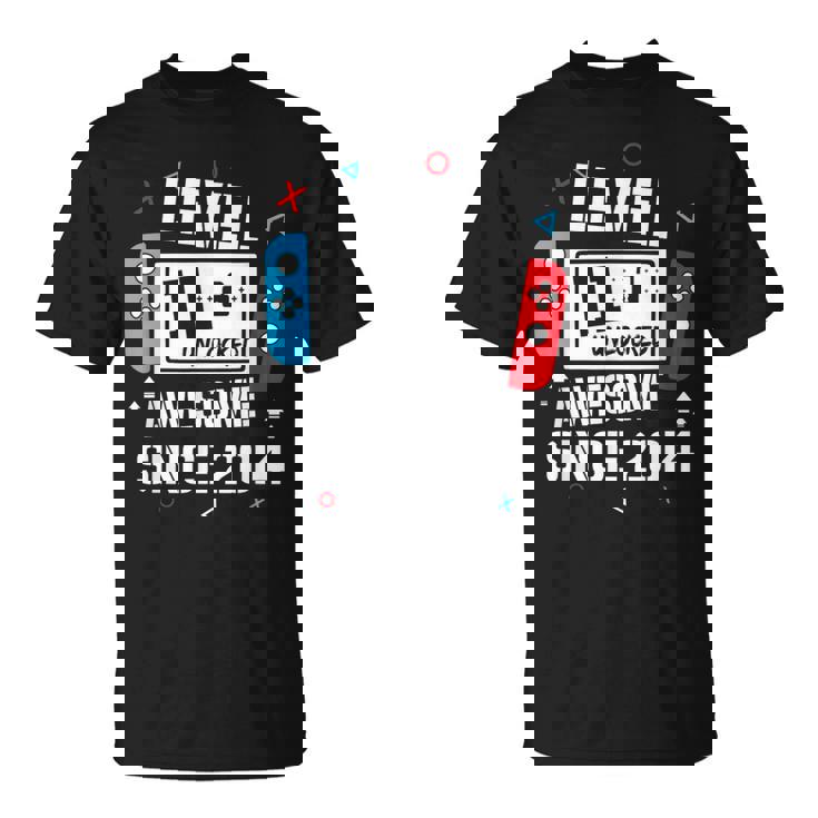 レベル 11 アンロック 素晴らしい 2014 11歳の誕生日 男の子 ビデオゲーム Tシャツ