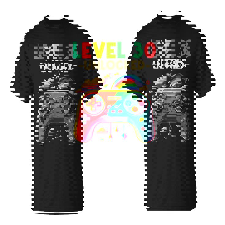 レベル 30歳 男性 女性 ゲーミング 30代 30歳 誕生日 Tシャツ