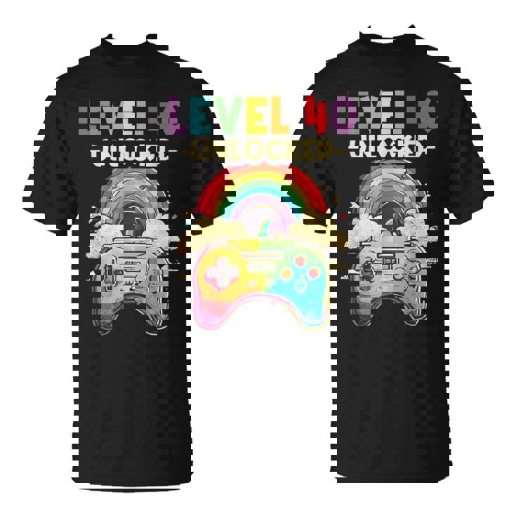レベル 40歳 男性 女性 ゲーム 40代 40歳 誕生日 Tシャツ