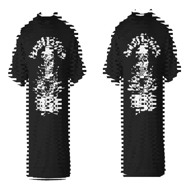 ロッキン・シンス1986年 36歳スカル・ロック・ハンズ Tシャツ