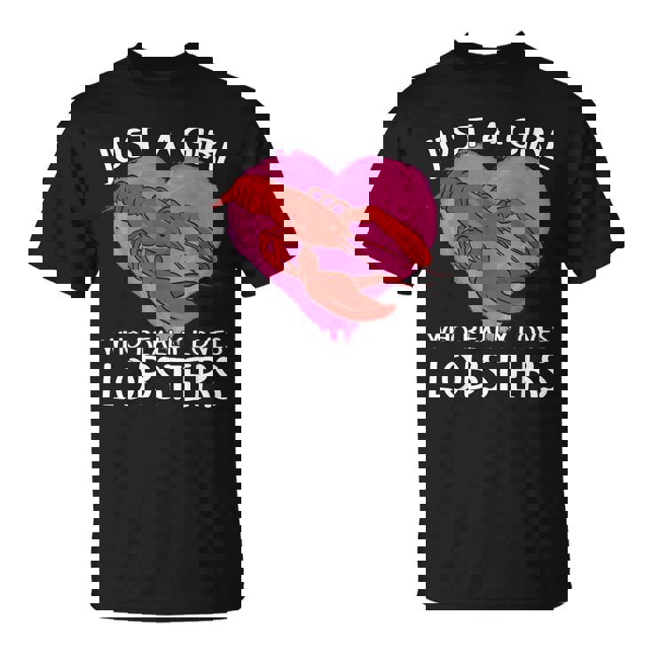 ロブスターが大好きな女の子です。ザリガニ ロブスター Tシャツ
