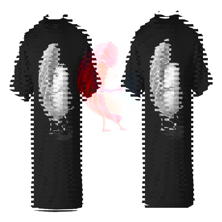 ロマンチック ピンク まぐろ 寿司 ハグ&キス 日本食通 Tシャツ