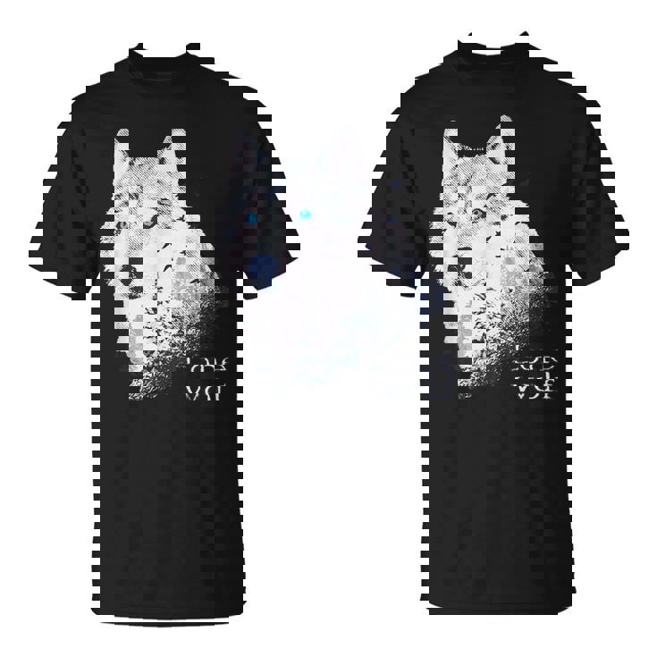 ローンウルフ 森 山 野生 野生動物 雪 オオカミ Tシャツ