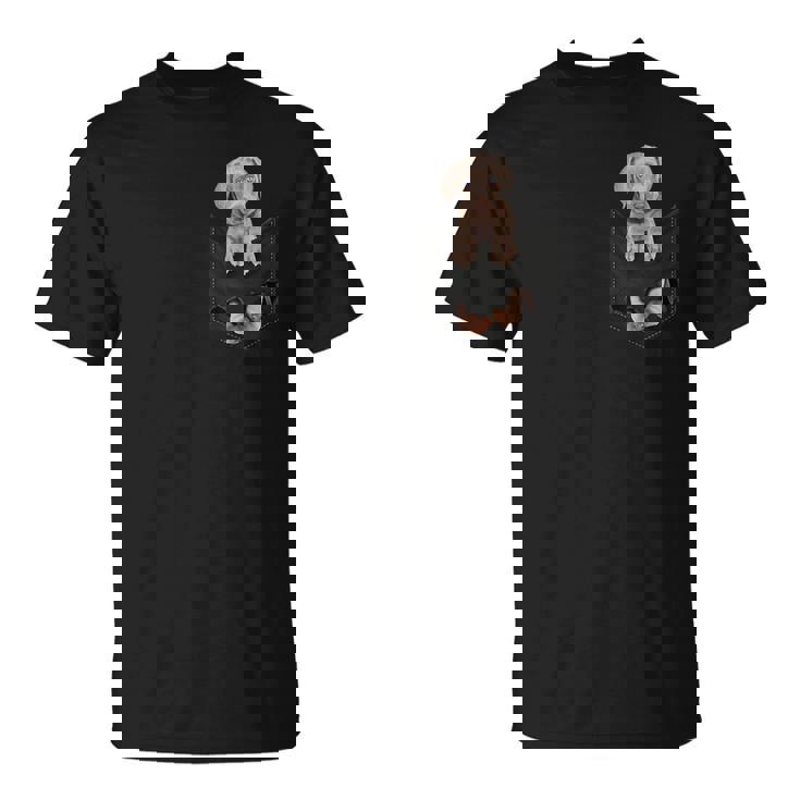 ワイマラナー愛好家のためのファニーワイマラナー ポケットに入ったワイマラナー Tシャツ