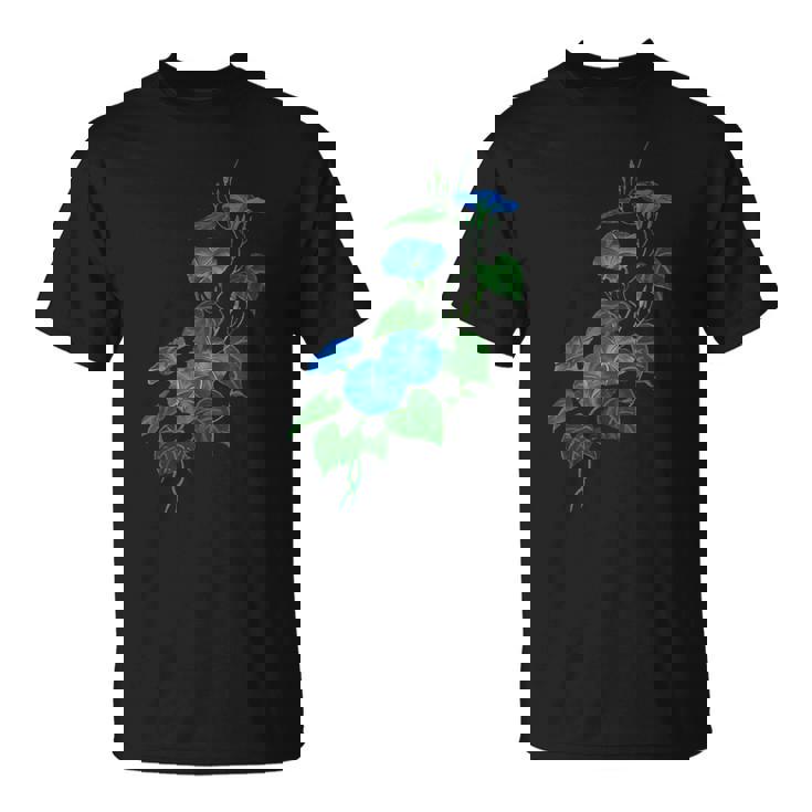 ヴィクトリア朝スタイル朝顔ワイルドフラワーバイン Tシャツ