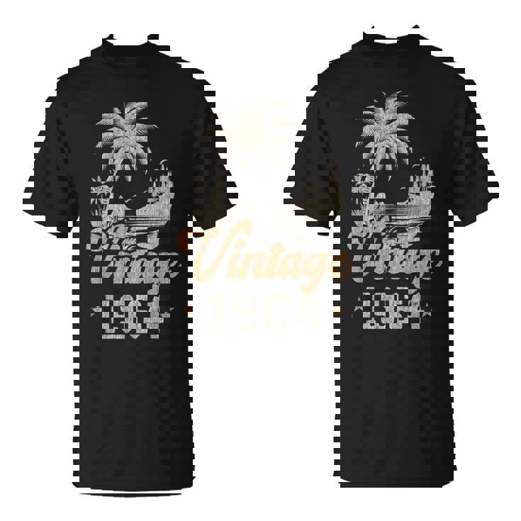 ヴィンテージ 1964 誕生日 61歳 ヤシの木 Tシャツ