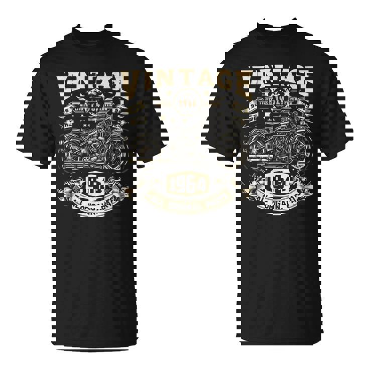 ヴィンテージ 1964年 1964年生まれ 60歳の誕生日 オートバイバイカー Tシャツ