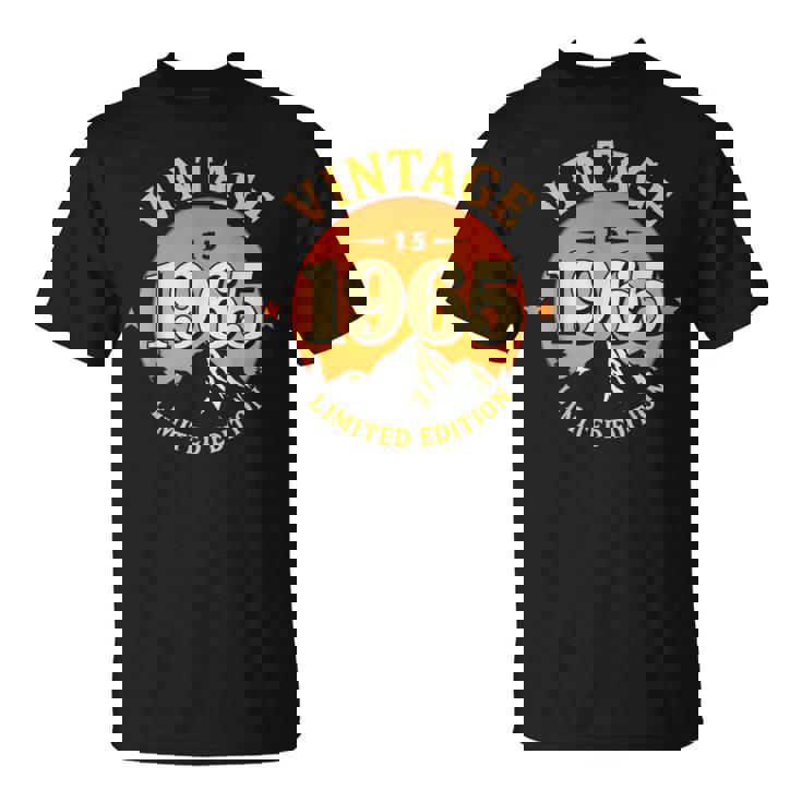 ヴィンテージ 1965年生まれ限定版 男女 誕生日 Tシャツ