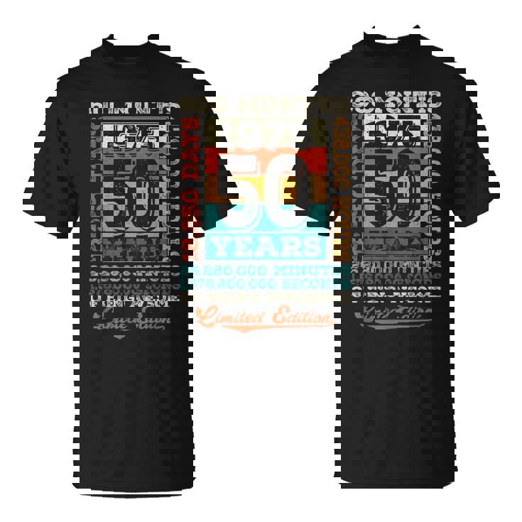 ヴィンテージ 1975 ギフト 男性 女性 長寿祝い 1975年生まれ 還暦祝い ユニークな誕生日プレゼント Tシャツ