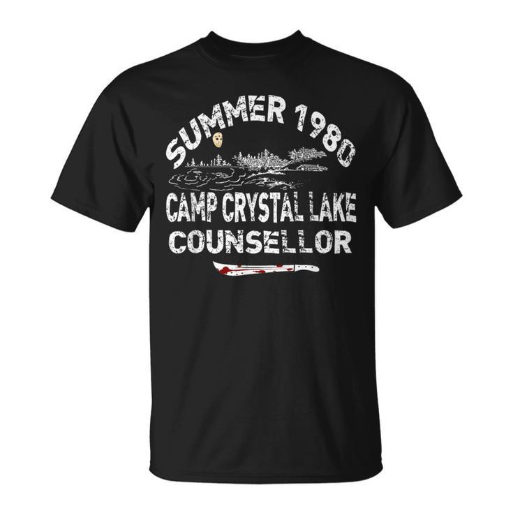 ヴィンテージ 1980年代ホラー映画ファン Cw クリスタル レイクスラッシャーフィルム Tシャツ
