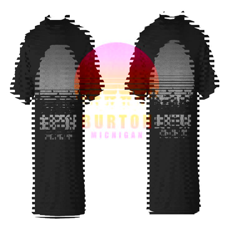 ヴィンテージ Burton Michigan Mi レトロ 70年代 80年代 グラフィック お土産 Tシャツ