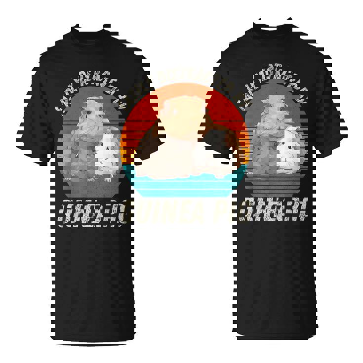 ヴィンテージ Easy Distracted By モルモット レトロ モルモット Tシャツ