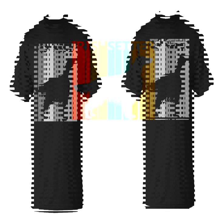 ヴィンテージ アイリッシュセッター 犬の飼い主と恋人 Tシャツ