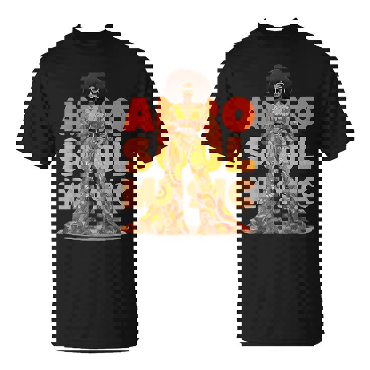 ヴィンテージ アフロ ソウル ミュージック グルービー ブラック クイーン メラニン Tシャツ