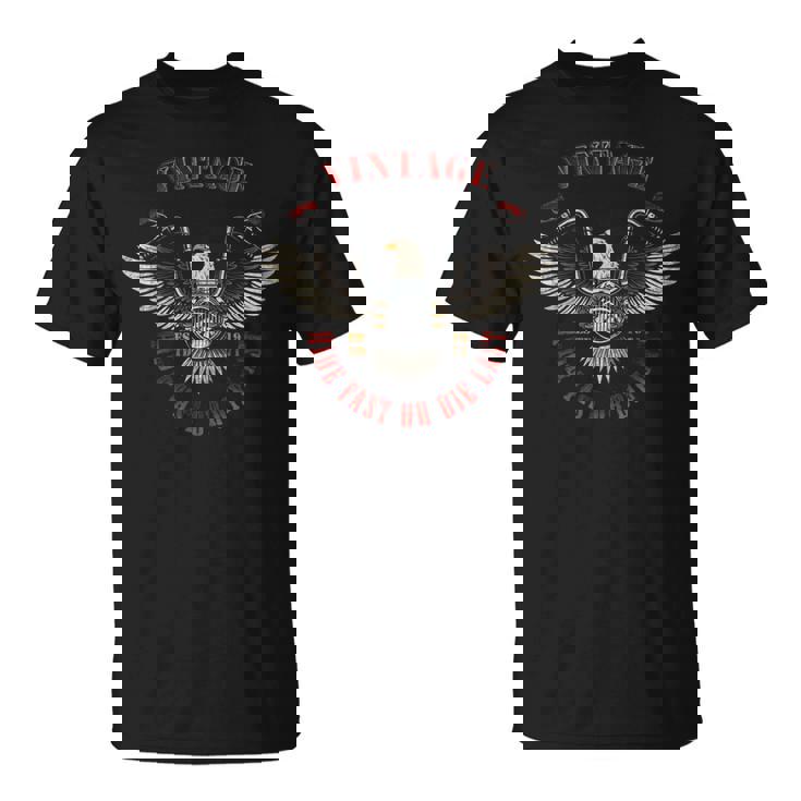 ヴィンテージ アメリカンバイク ライド ファスト 1971 Tシャツ