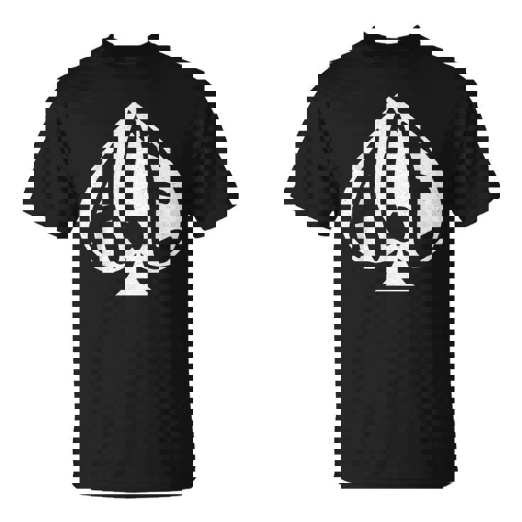 ヴィンテージ スペードのエース テキサスホールデム トランプ Tシャツ