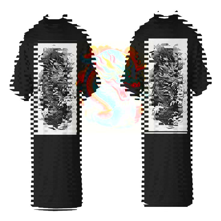 ヴィンテージ タトゥー アート ドラゴン Tシャツ