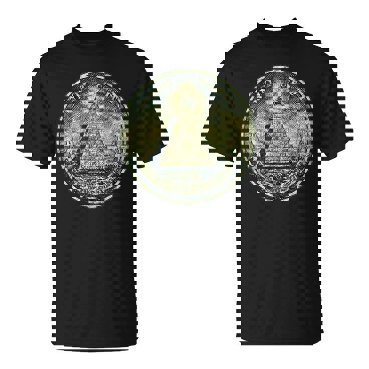 ヴィンテージ ドルビル ノート オールシーイング アイ イルミナティ Tシャツ