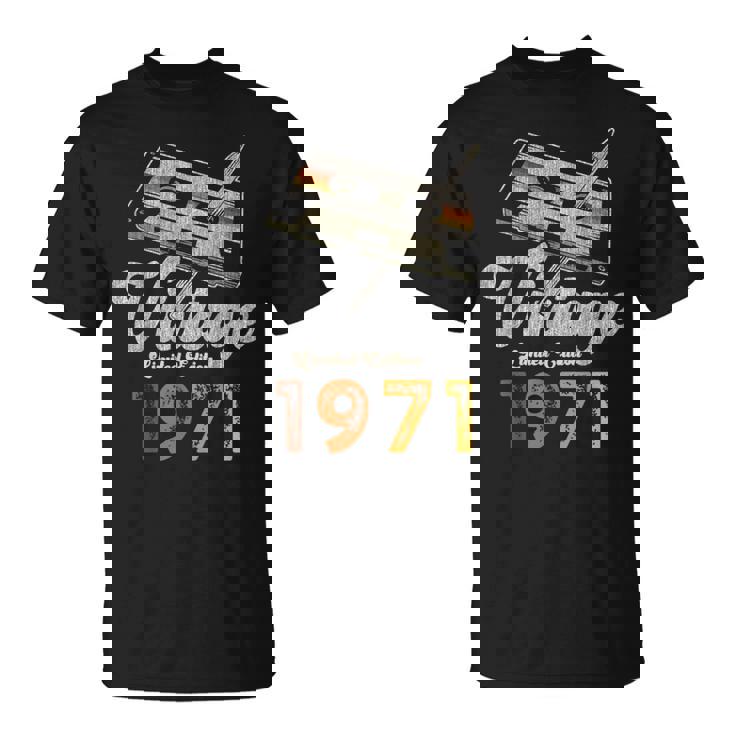 ヴィンテージ1971 カセット・ペンシル 54歳の誕生日 Tシャツ