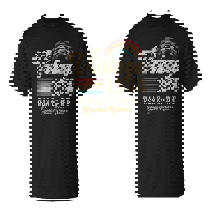 ヴィンテージ1974年、誕生年51年 レトロ Tシャツ