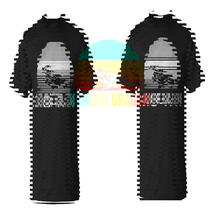 ヴィンテージコモドドラゴンシャツサンセット Tシャツ