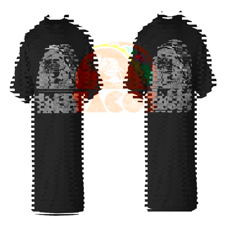 ヴィンテージタコスレトロビーチスタイル。 Tシャツ