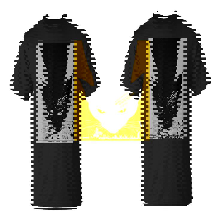 ヴィンテージポスター 黒猫レトロtシャツ Tシャツ