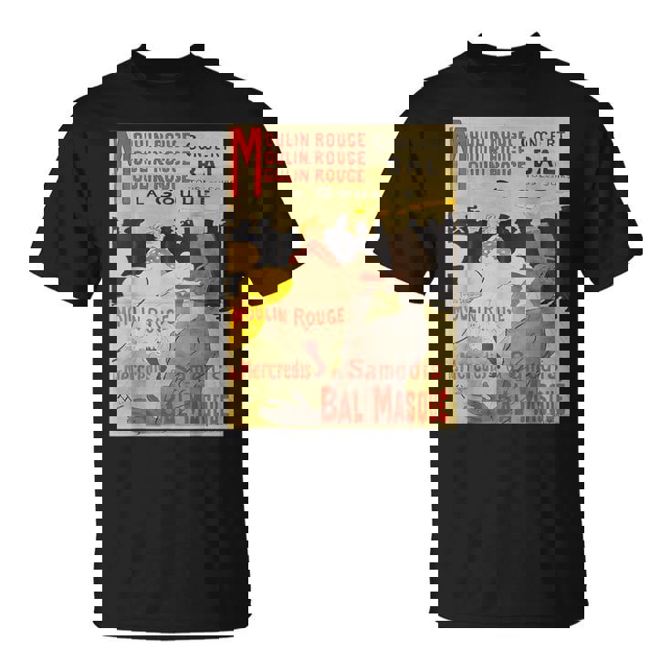 ヴィンテージポスター トゥールーズロートレック レトロtシャツ Tシャツ