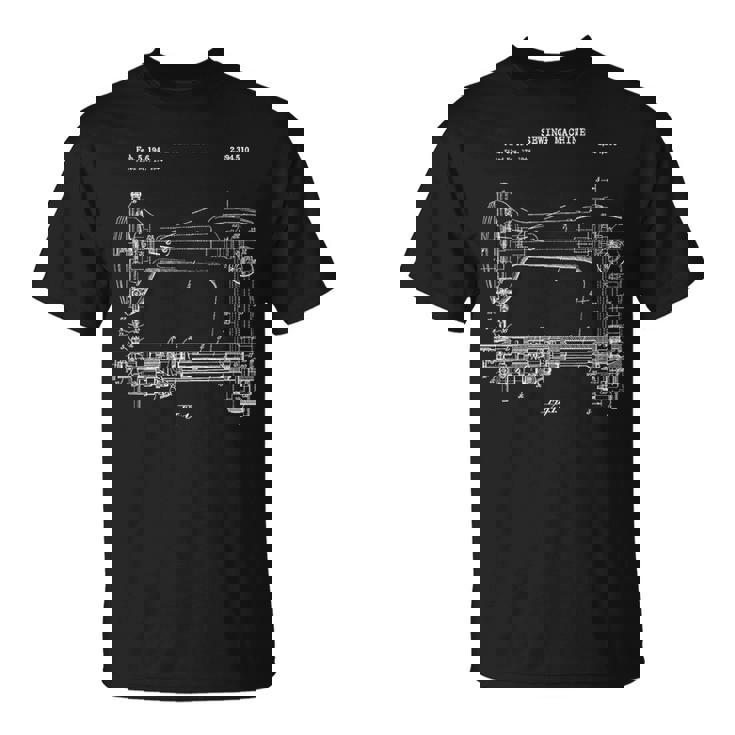 ヴィンテージミシンブループリントシャツ ニットキルティング Tシャツ