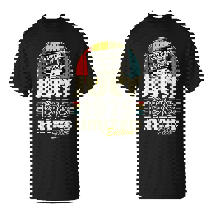 ヴィンテージ誕生日 50歳 男性 女性 1975年7月生まれ Tシャツ