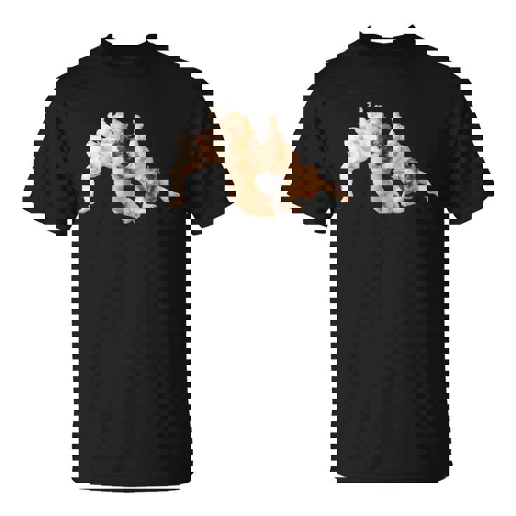 三つの天使 モチーフ、かわいいエンジェル、絵画アート Tシャツ