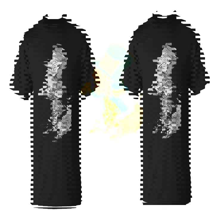 不思議の国のアリス マッドハッター ビンテージイラスト Tシャツ