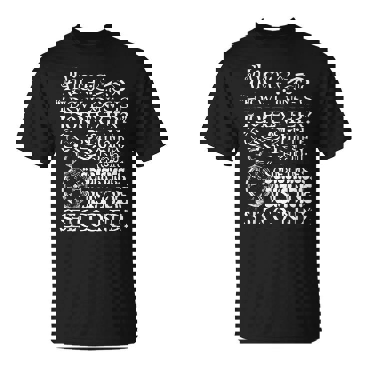 不思議の国の美しいアリス「How Long Is Forever」の引用 Tシャツ