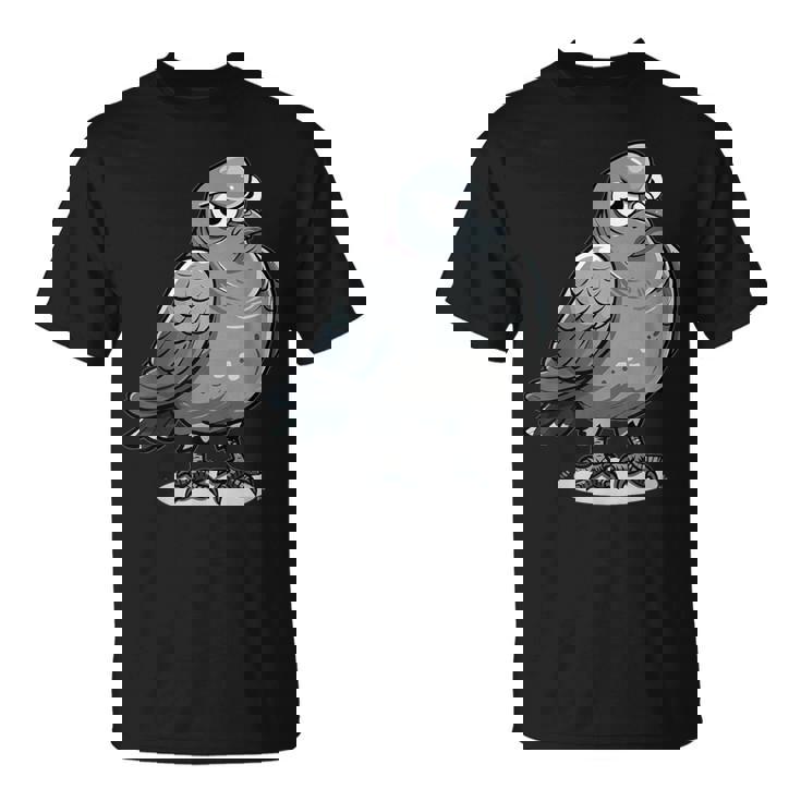不機嫌そうなピジョン I カートゥーンピジョン Tシャツ