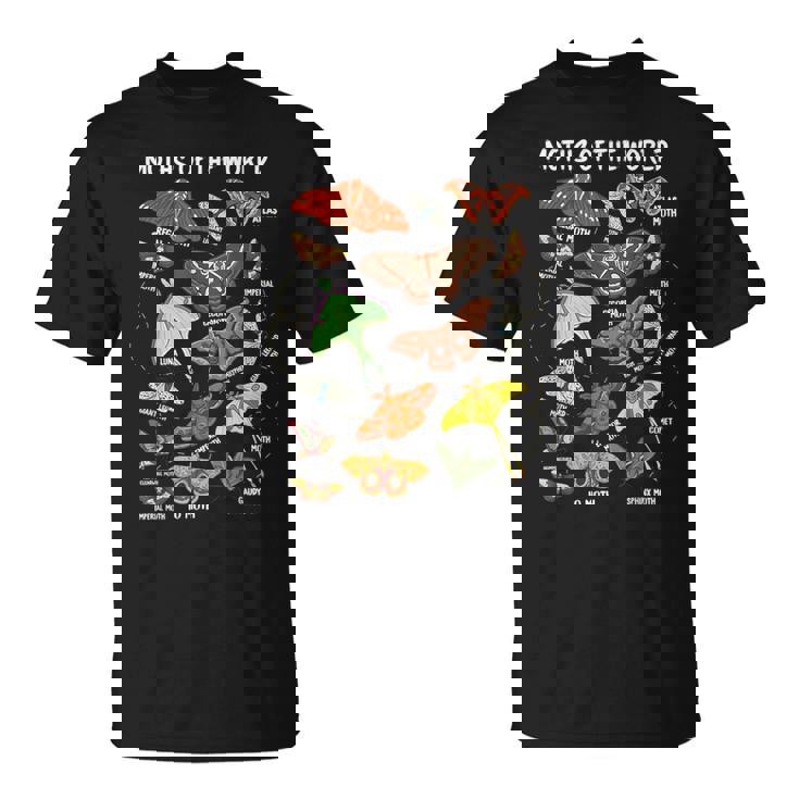 世界の蛾 昆虫昆虫 Tシャツ