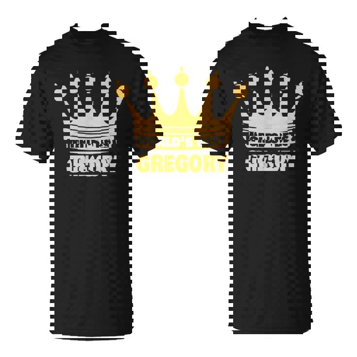 世界一のグレゴリー 面白い名前「グレゴリー」 Tシャツ