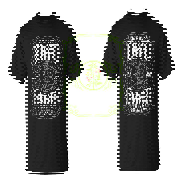 世界最高のトマト農家、面白いトマトガーデニング Tシャツ