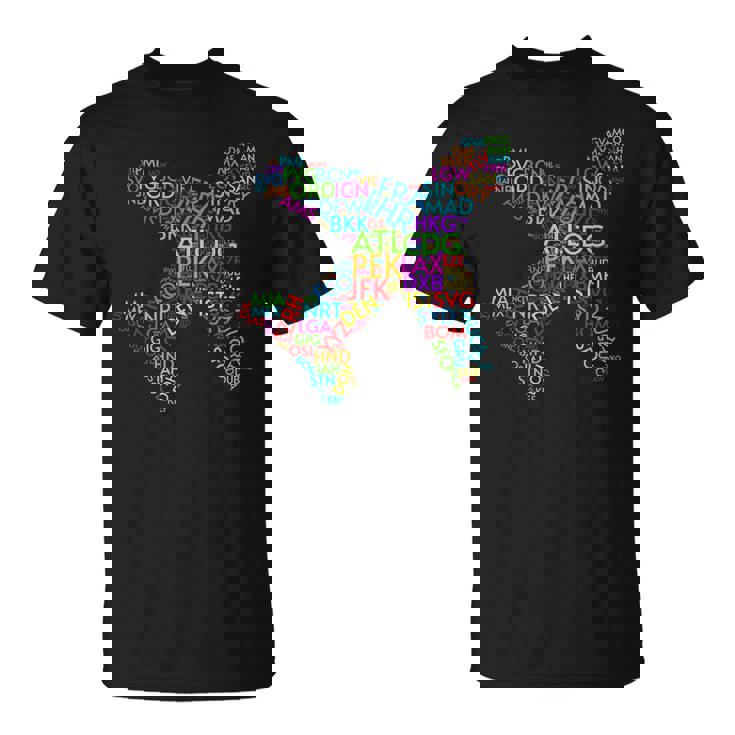 世界空港コード Tシャツ