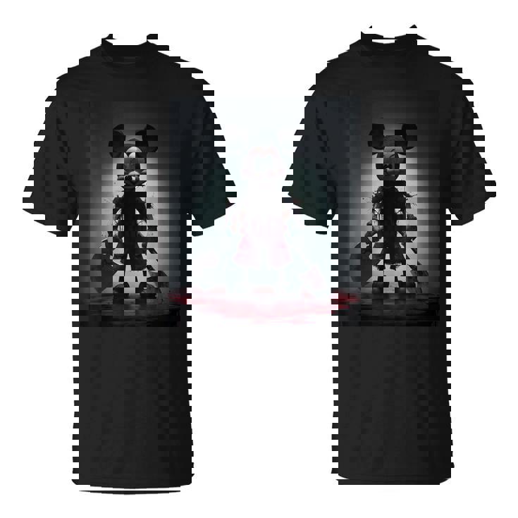 中世の武器 ミッキー怖いホラー Tシャツ