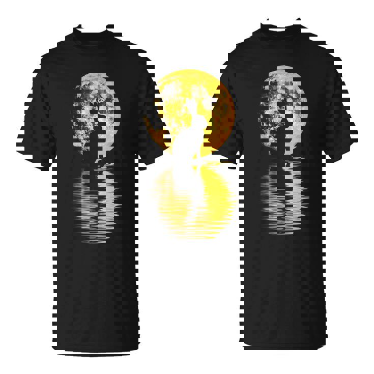 中秋節月 うさぎ シルエット 月餅 恋人 Tシャツ