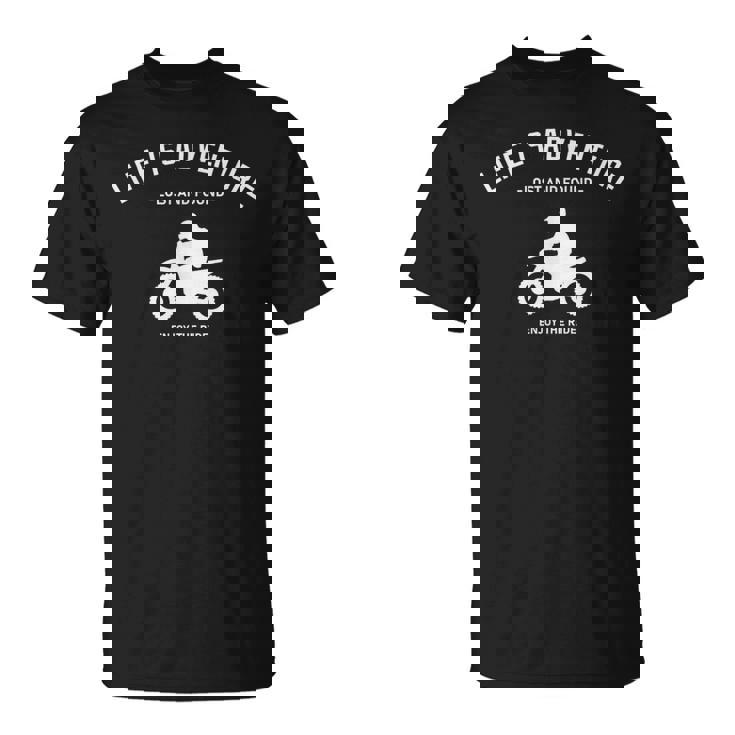 人生は冒険だ アドベンチャー バイク おしゃれ オフロード ラリー おもしろい ツーリング Tシャツ