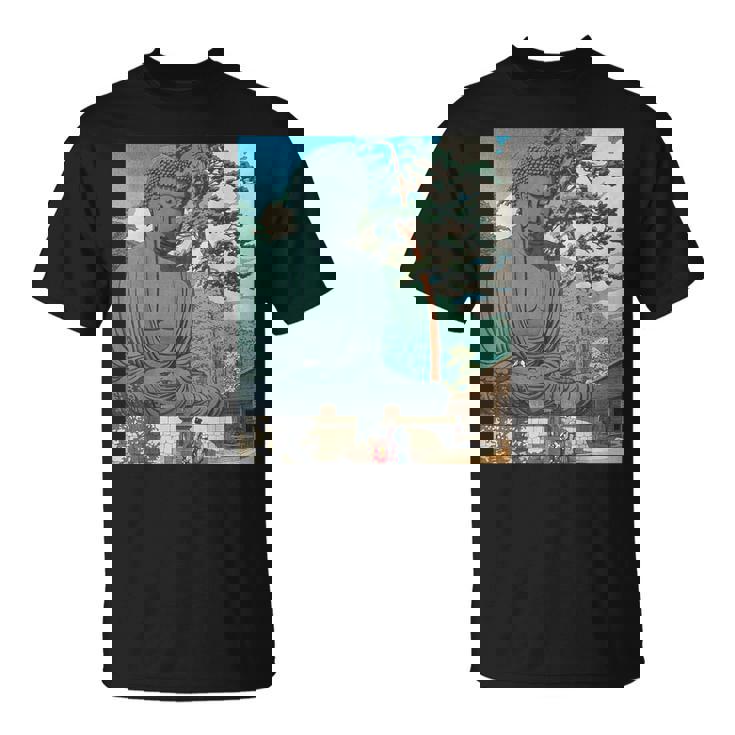 仏 大仏像 仏教 禅 瞑想 Tシャツ