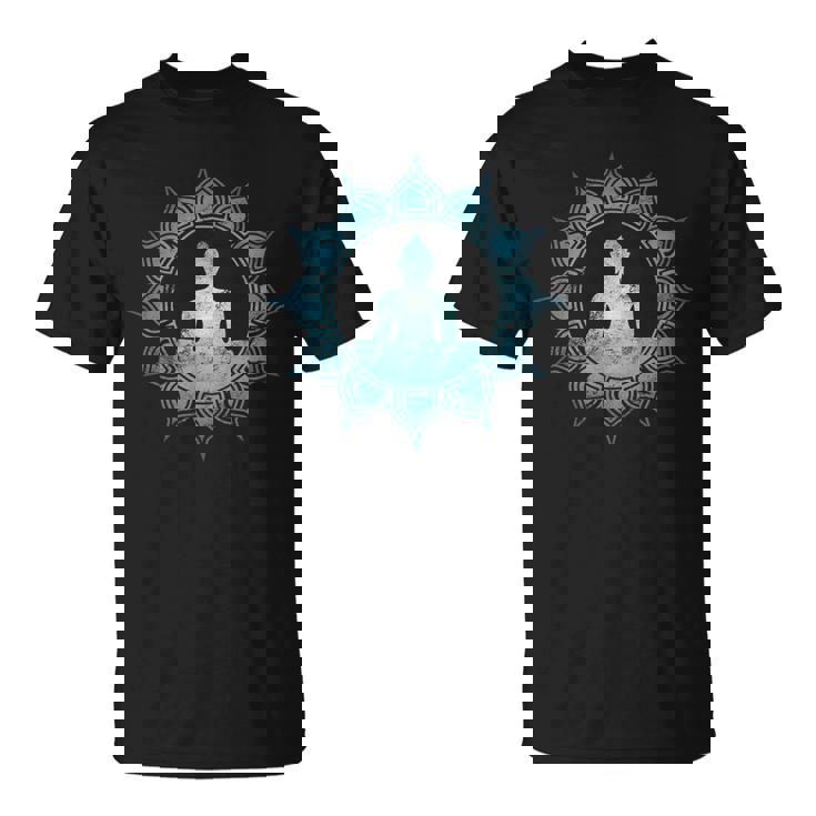 仏 瞑想 チャクラ 蓮の花 仏教 ヨガ Tシャツ