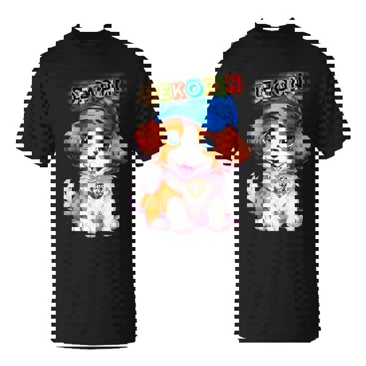 仔犬 野球 Decoy デコピン 愛犬 Kooikerhondje かわいい 人気者 Tシャツ